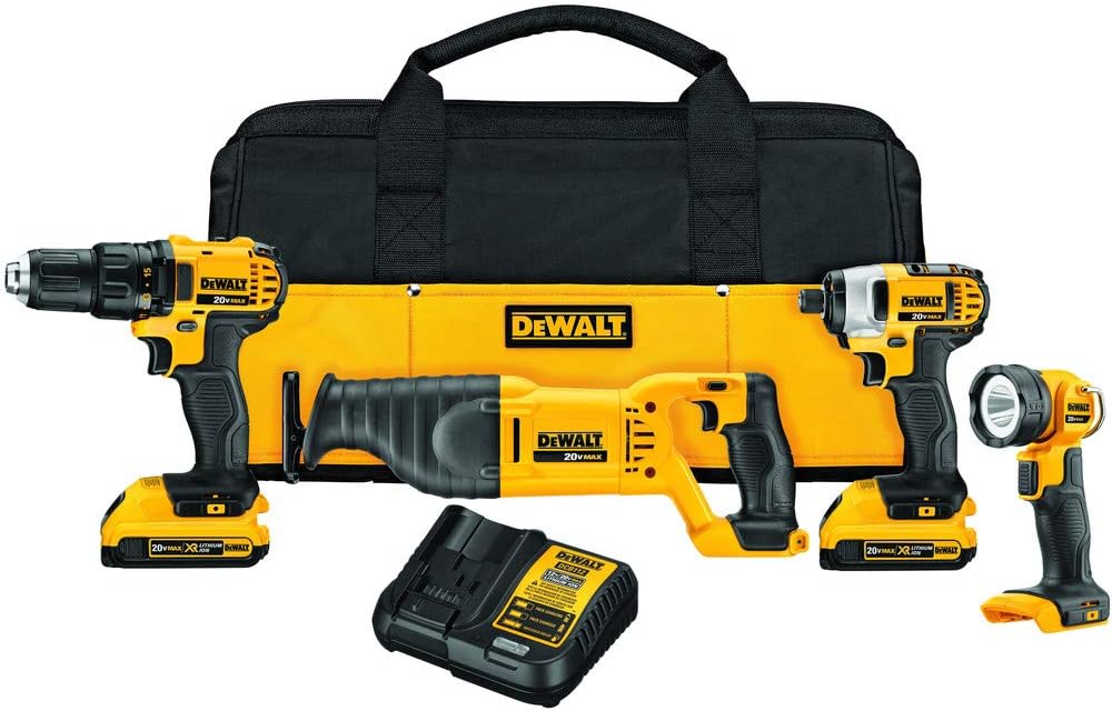 20V MAX Combo Kit, Compact 4-Tool (DCK420D2)