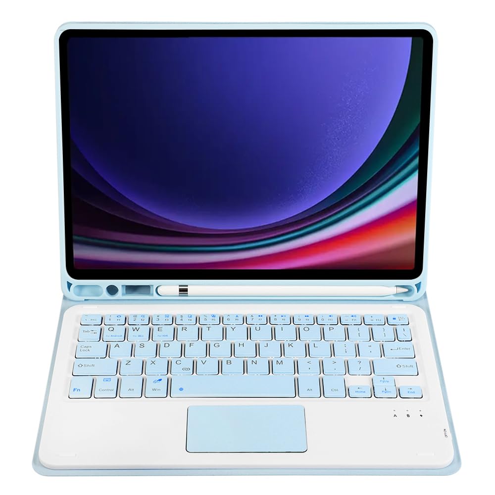 Bezprzewodowa osłona klawiatury Bluetooth do Samsung Galaxy Tab S10 FE (10.9") SM-X520 | SM-X526B / Galaxy Tab S10 Lite (SM-X400 / SM-X406B), etui na klawiaturę i mysz gładzik