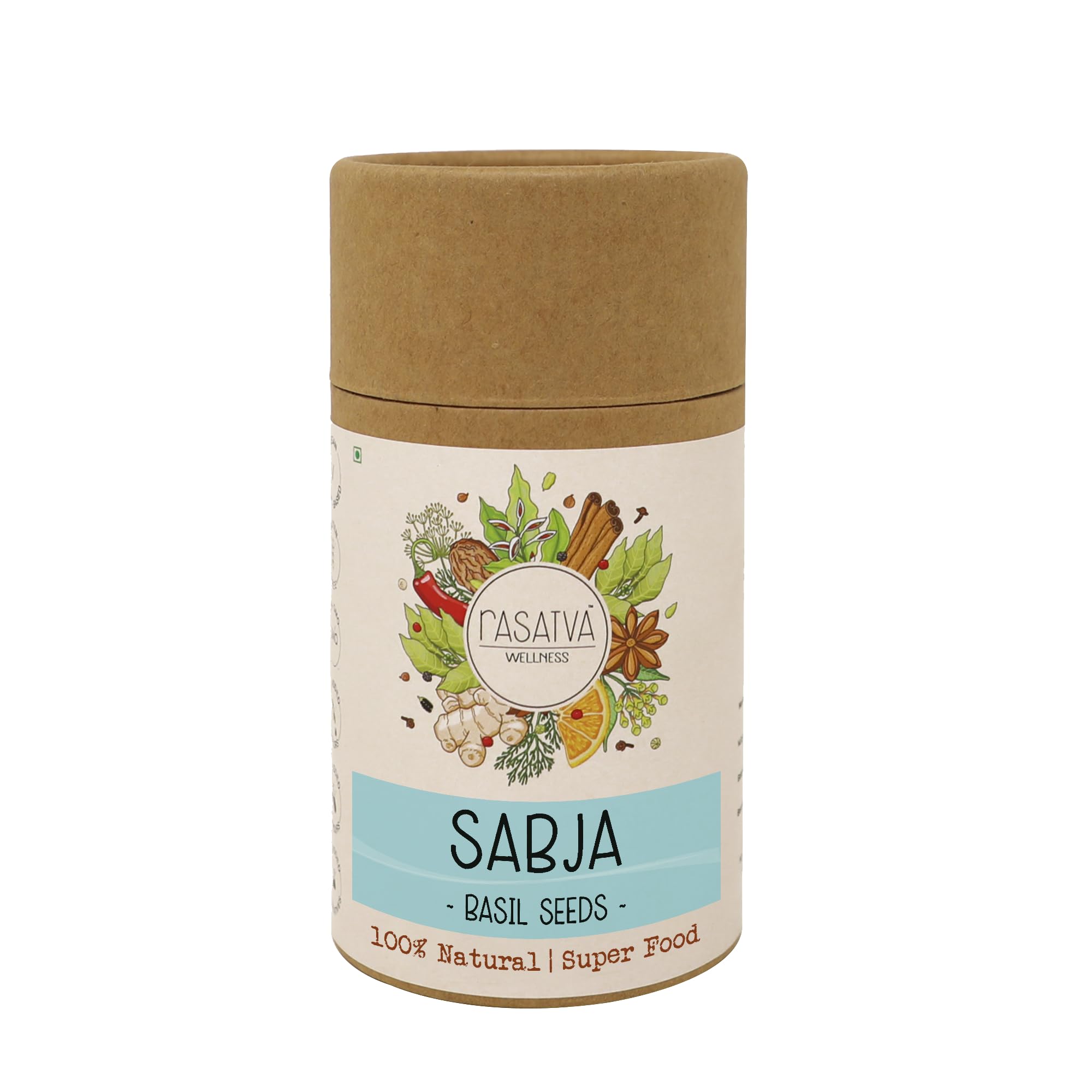 Rasatva Sabja Basil Seeds 100g – Natural Tukmaria Seeds for Falooda, Drinks & Weight Management | Rich in Fiber, Omega 3 & Plant Protein | Gluten Free Superfood for Digestion & Hydration-image-30