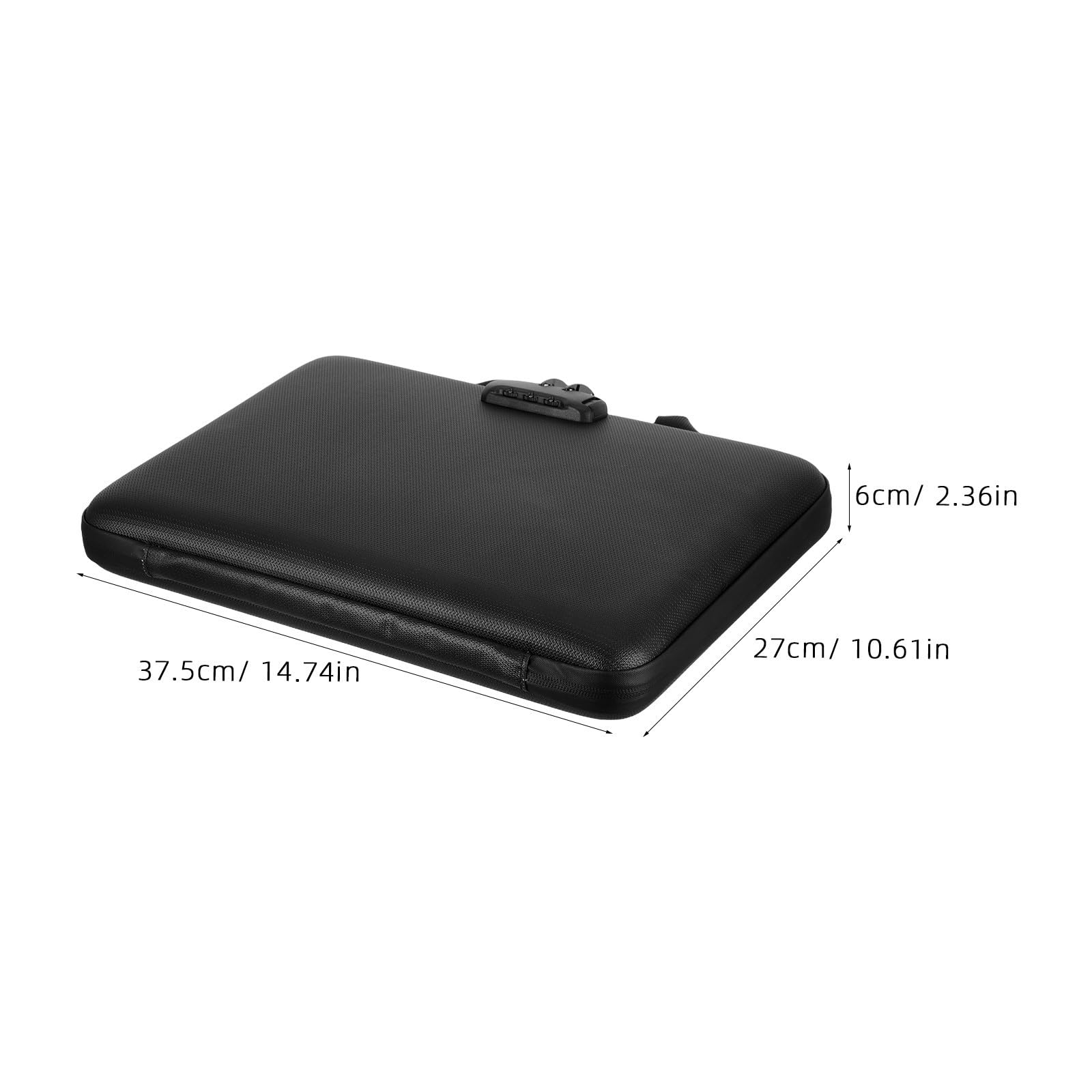 DOITOOL Scatola Portadocumenti Ignifuga con Serratura, Organizer Multipurpose in Eva e Tessuto Fibra di Silicone, 13 Tasche Espandibili, Maniglia e Doppia Cerniera per Viaggi