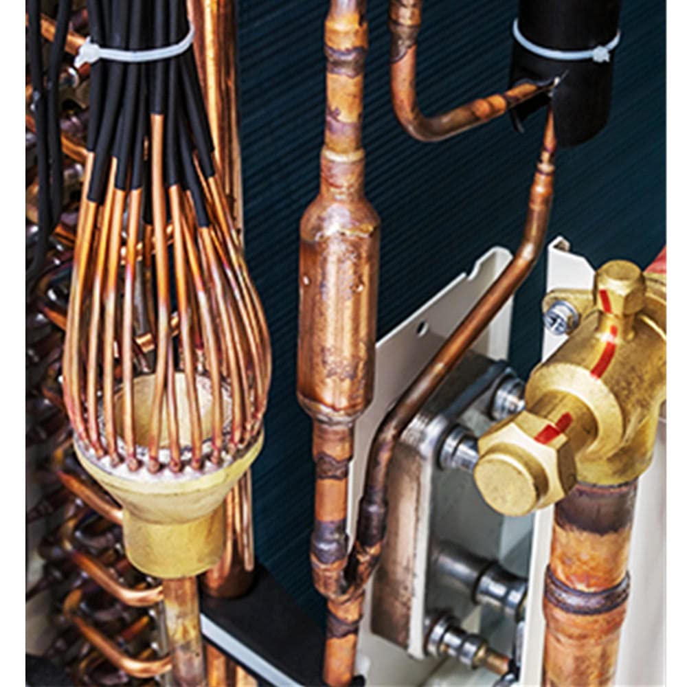 Tubo di refrigerazione in rame, diametro esterno 9/64 "(3,5 mm), diametro interno 7/64" (2,5 mm), tubo di rame lungo 2 m, tubo morbido
