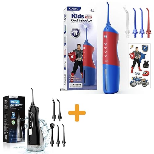 COSLUS Flosser dental de agua para los dientes y el irrigador dental del agua para los niños
