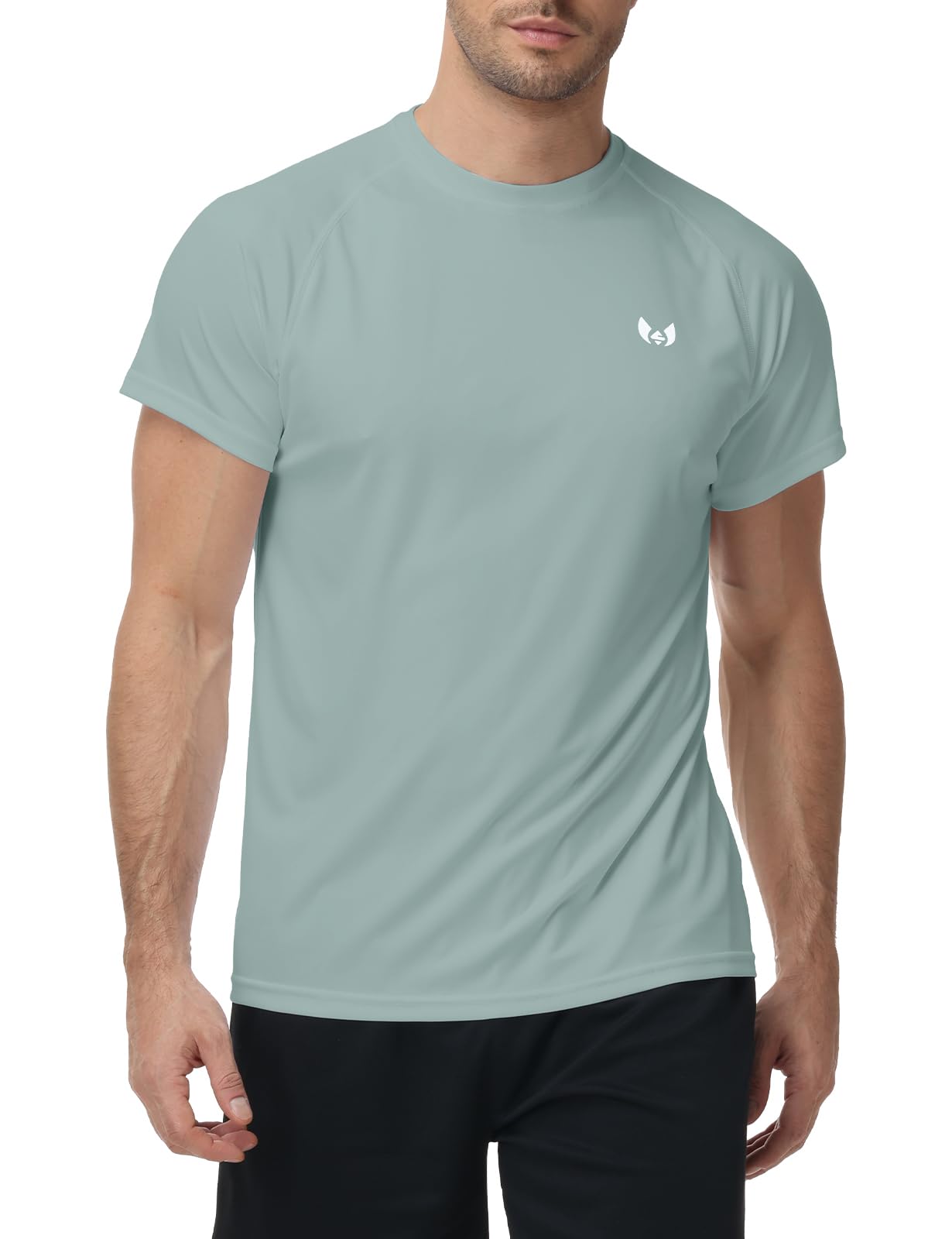 Men's Short Sleeve T-Shirts, Lightweight Men's Workout Shirt, UPF 50+ Sun Protection Athletic Dry Fit Shirts for Men
