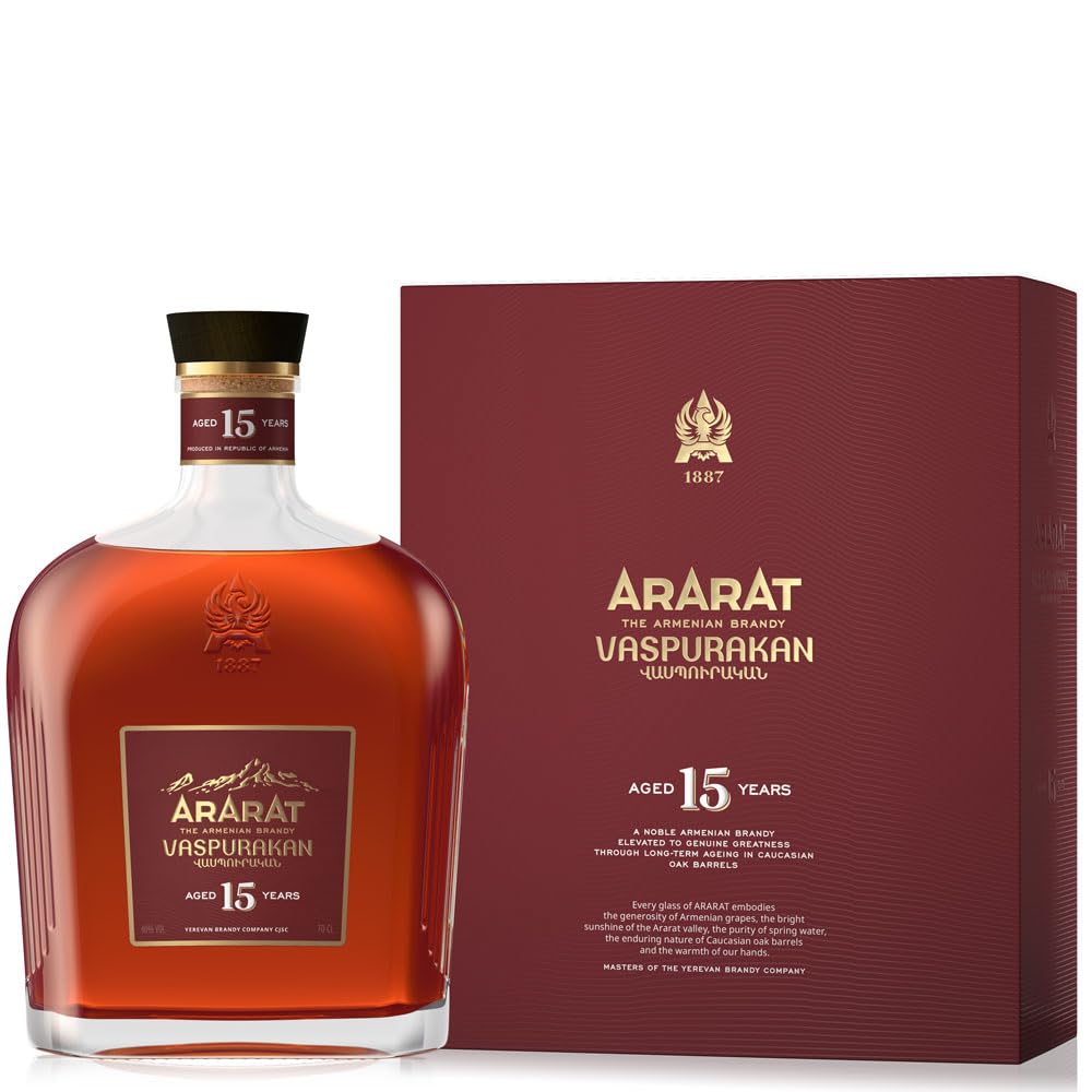 Armenischer Brandy Ararat Vaspurakan 0,5L 40% Vol. 15 Jahre Reifezeit Арарат