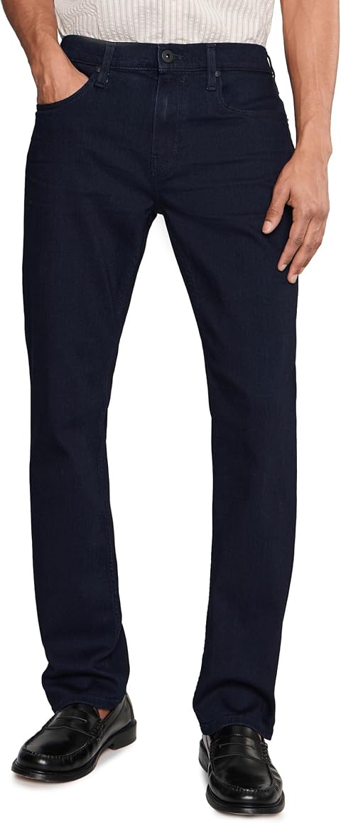 Мужские джинсы Paige Federal 32" Transcend Slim Straight Fit Jeans In Inkwell, цвет: Серый