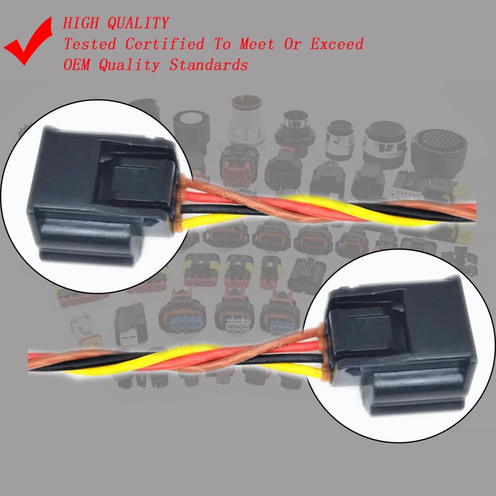 1PCS 4PIN Mass Air Flow Sensor Connector Plug Pigtail Harness 2014-2018 Replacement for Nissan Altima Juke Sentra Rogue AFH60M-48 22680-BV01A 22680-BV80B 22680-5RF0A 1000444-02 AFH60M-55