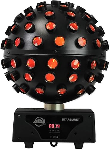 Miniatura 6 de (2) American DJ adj Starburst Sphere Shooting Beam Efectos de iluminación con Rockville Spyder LED (8) cabezal móvil de haz (3 artículos)