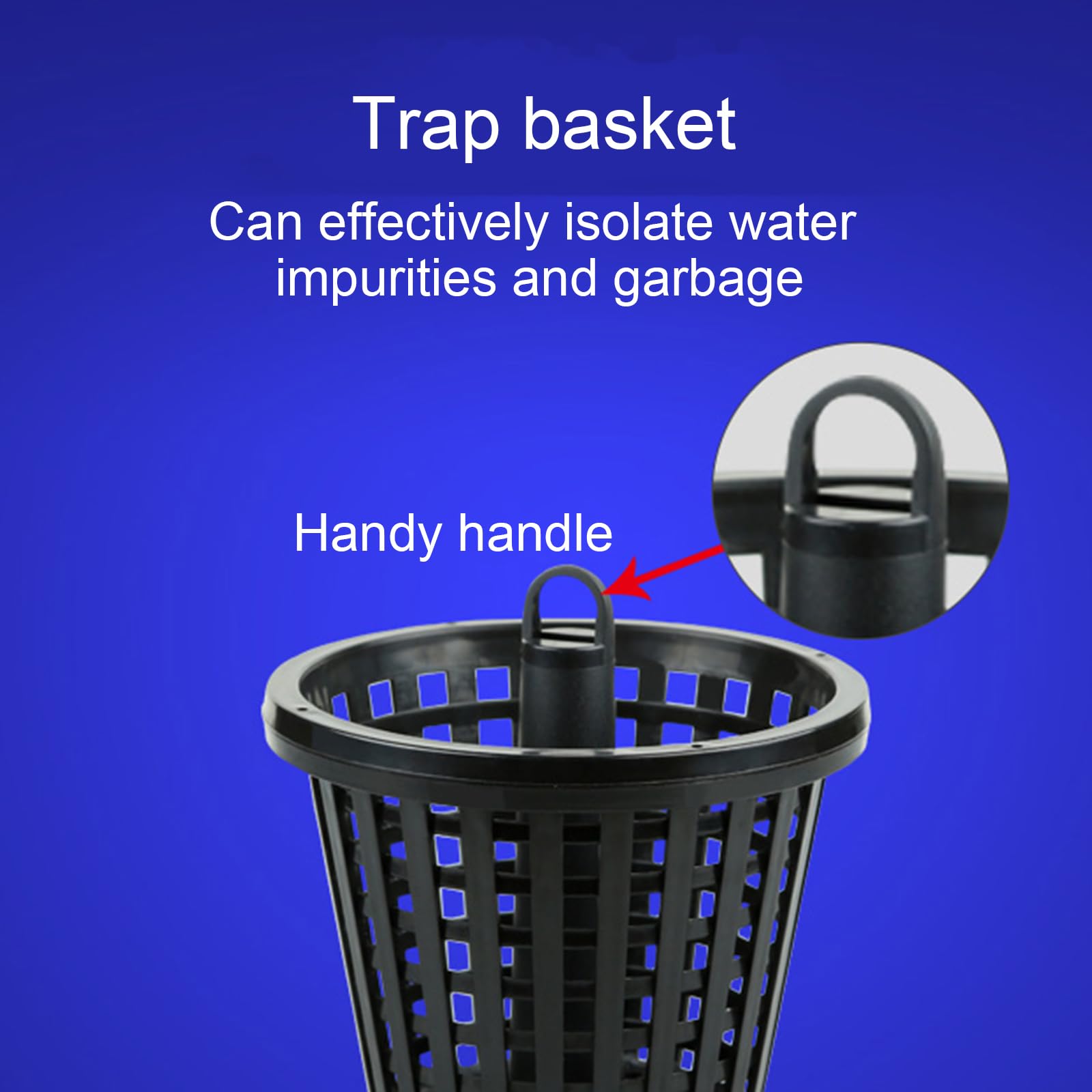 Skimmer de estanque, profundidad ajustable, cesta de skimmer integrada, utilizada para estanques de peces ecológicos, grandes estanques de peces, granjas profesionales