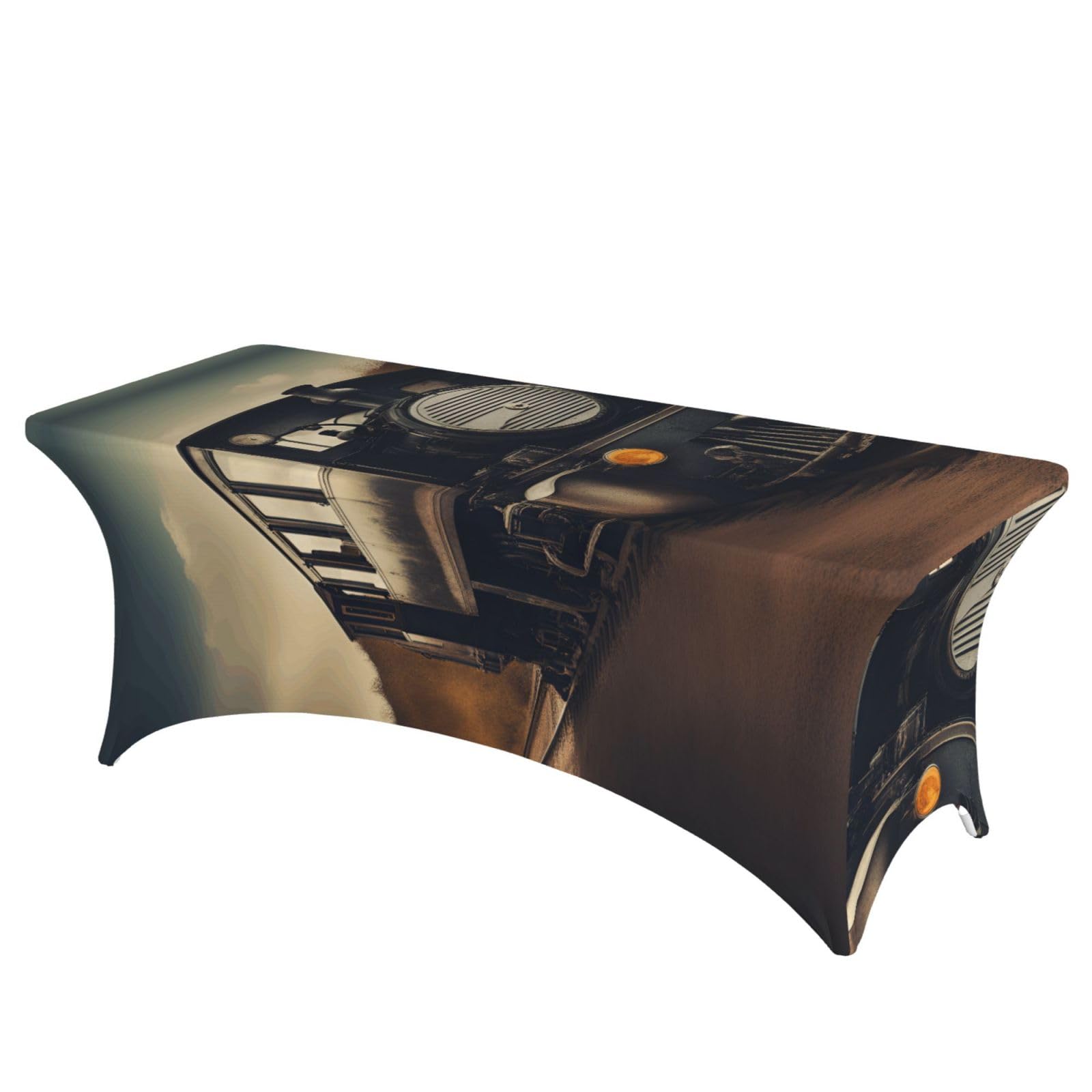 Nappe élastique facile à nettoyer motif locomotive imperméable anti-tache