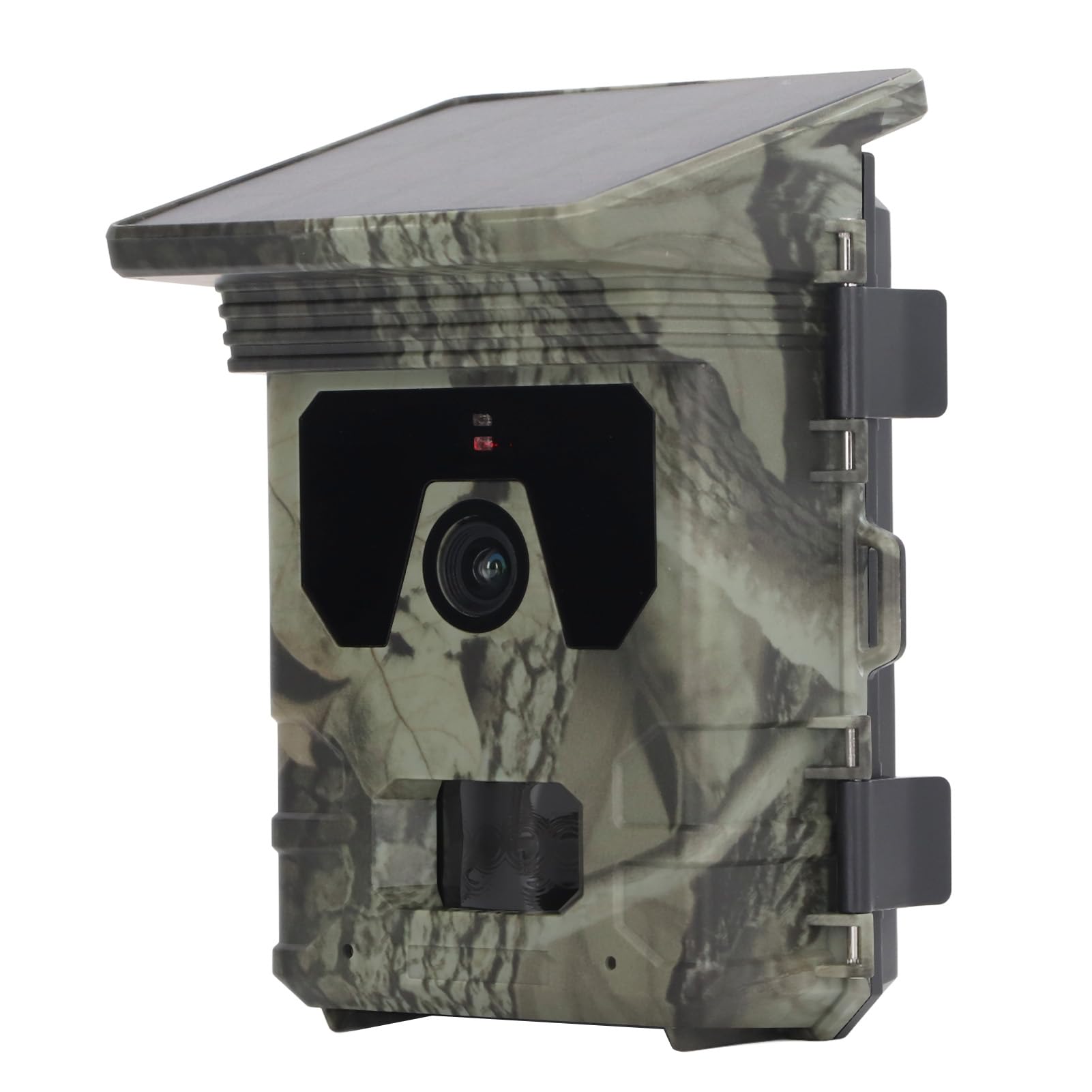 Yunseity Solar Trail Camera, 4K 50MP Night Vision Hunting Camera IP65 Waterproof, 0.3s Motion Activated, Wide Angle Rechargeable Game Camera with Video & Photo for