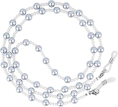 BILIONE Pearl Beaded Eyeglass Chains for Women and Men, Eye Glasses Strap Around Neck, Sunglass Holder Hanger Lanyard