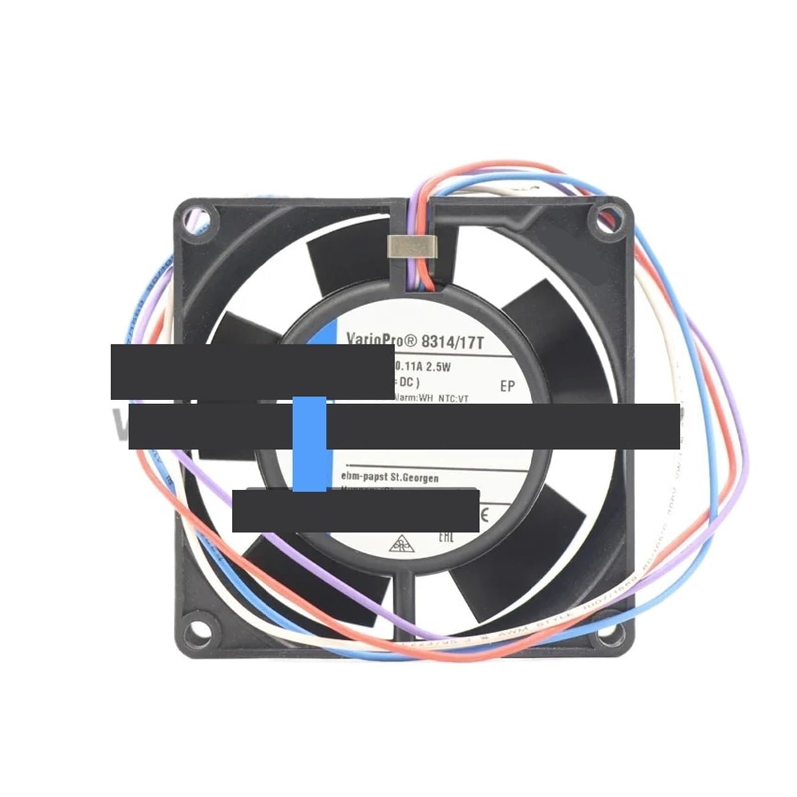 Ventilateur 8314/17T 1,75W de haute précision pour matériel industriel