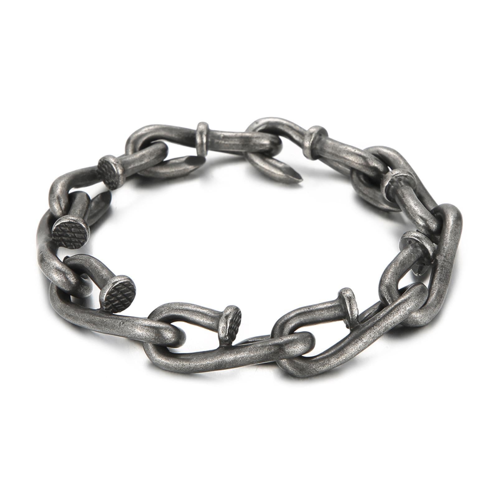 Bracelets pour hommes en chaîne à maillons vintage 12mm - 8