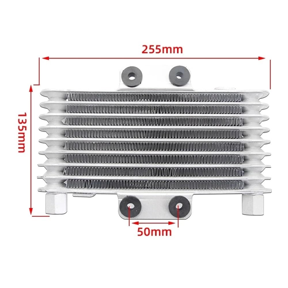 Chłodnica oleju silnika motocyklowego z aluminium + wentylator chłodzący chłodnicę 125 ml uniwersalna pasuje do motocykla terenowego ATV wysokiej jakości chłodnica oleju wentylatora(Oil Cooler)