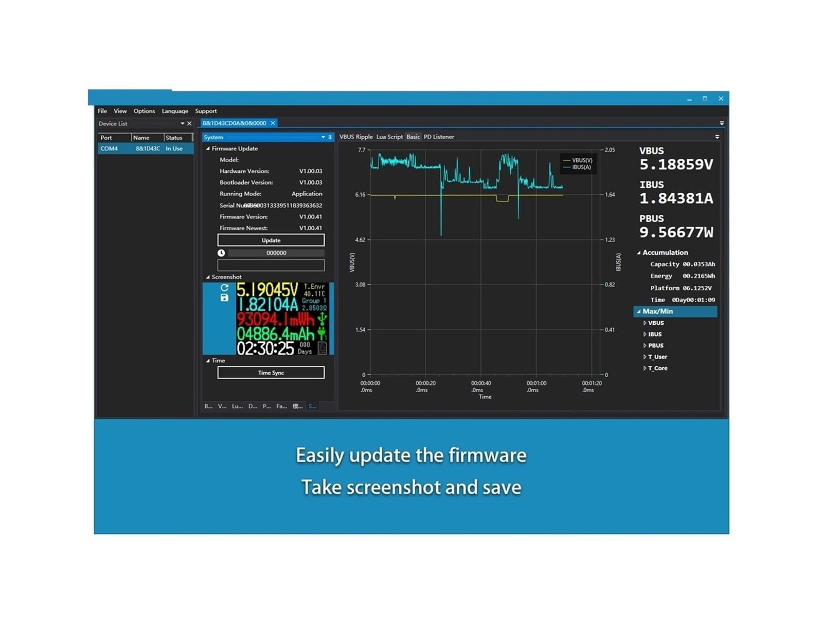 Tester USB USB 3.1 miernik mocy Tester multimetr cyfrowy tester prądu detektor napięcia tłumacz Lua zintegrowany DC 26V 6A(CT-3L)