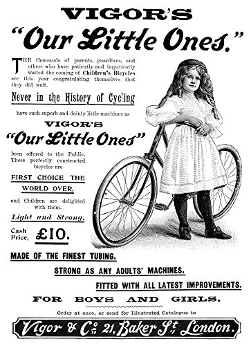 GirlS Bicycle 1897 Nadvertisement From An English Newspaper Of 1897 For Boys And Girls Bicycles Poster Print by (24 x 36)