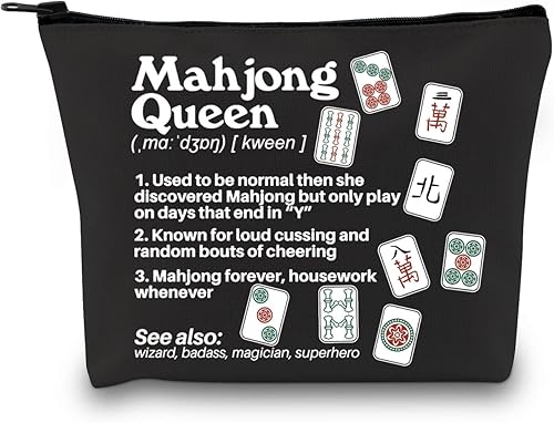 GJTIM Mahjong - Bolsa con cremallera para mahjong, para jugador, mahjong