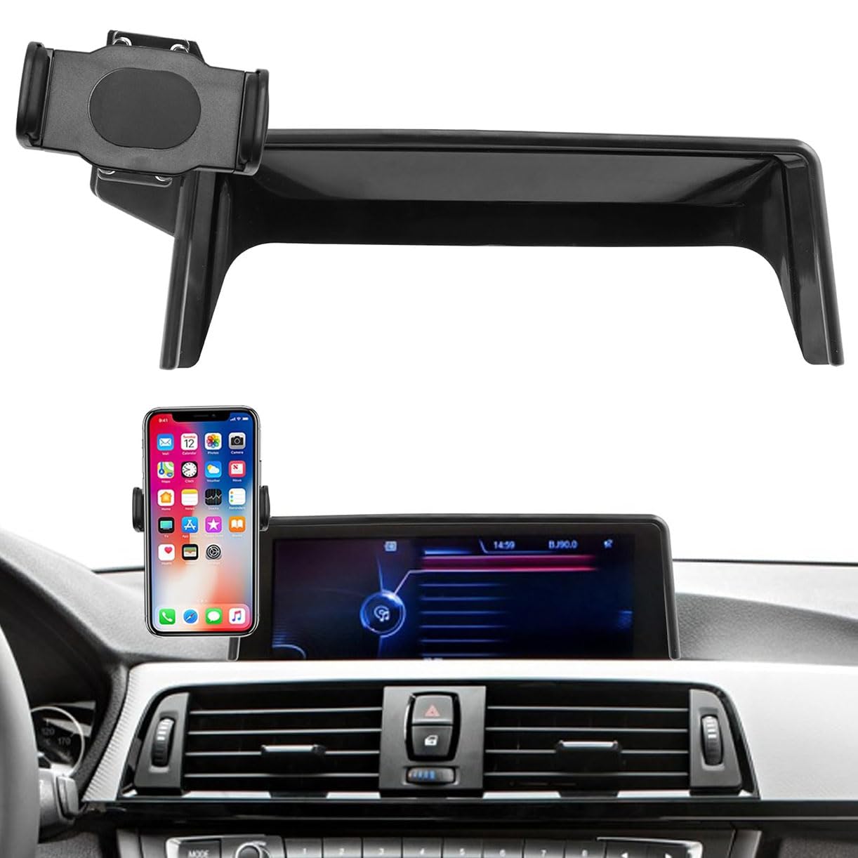 Soporte de teléfono móvil para Coche,Soporte de teléfono móvil Ajustable Giratorio 360°,para BMW 3 Series F30 F31 F34 F80 M3 2013-2019