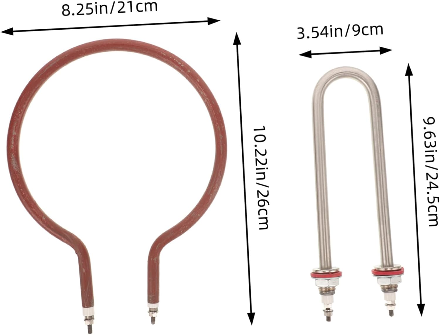 balacoo Incubator Heater System with Humidifier Tube U-Shaped Heating Tube for Chicken and Duck Egg Incubation Compact Design for Home and Farm Use Heating Element