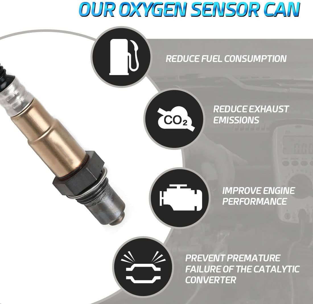 2PC Upstream & Downstream O2 Oxygen Sensor for 2004-2005 Toyota RAV4#250-54007 250-24838