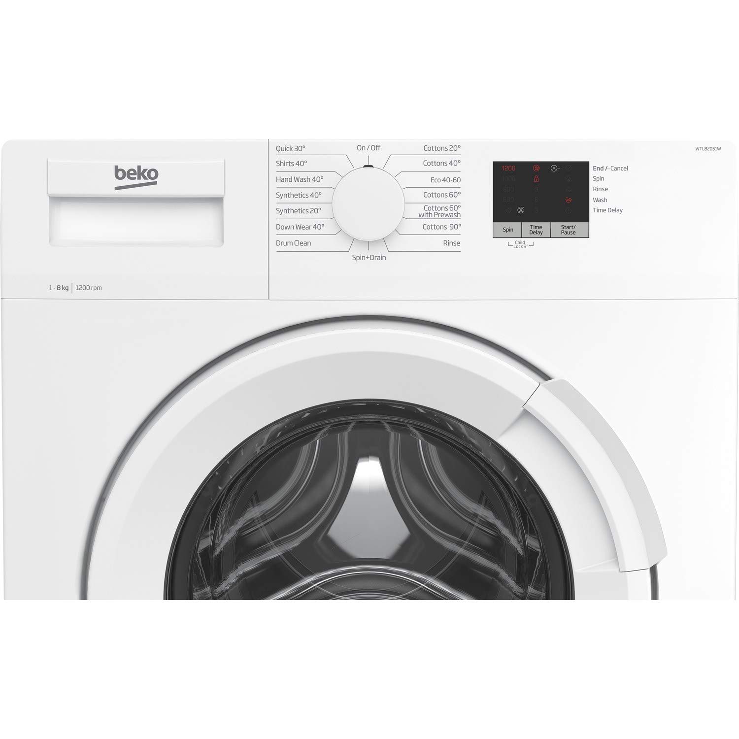 Buy Beko WTL82051W 8kg 1200rpm Freestanding Washing Machine White