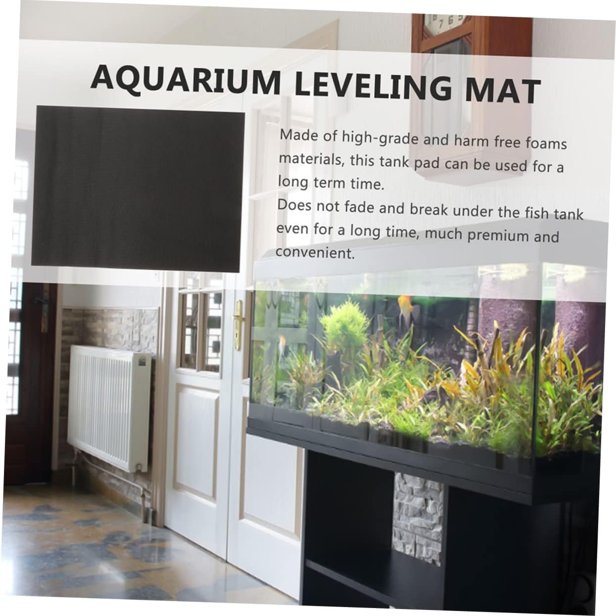 balacoo 3pcs Aquarium Bottom Mat Thickened Non- Pad for Fish Tank Cushioning to Prevent Skidding and Protect for -Term Use Under Aquariums