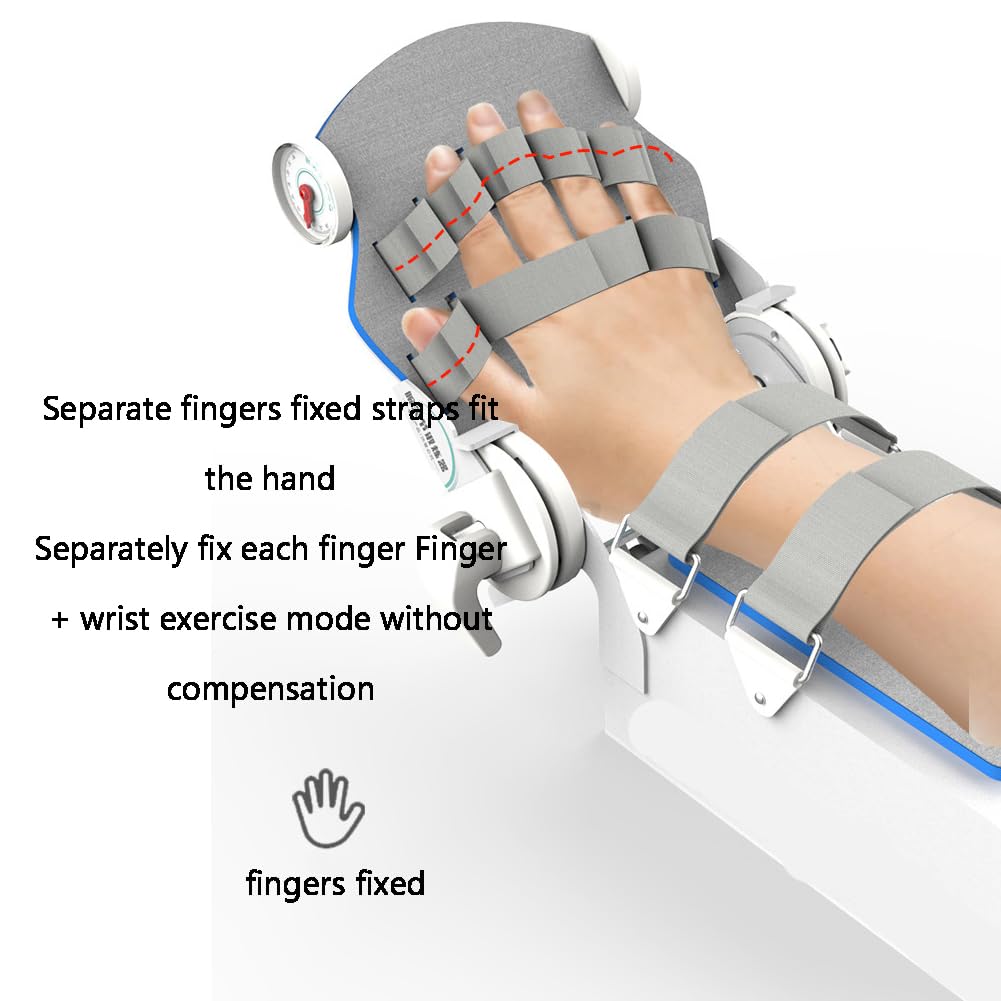 Dispositivo eléctrico de rehabilitación de articulaciones de muñeca, Ejercitador de articulaciones de hemiplejia por accidente cerebrovascular con control remoto, Férulas de mano fijas en reposo para
