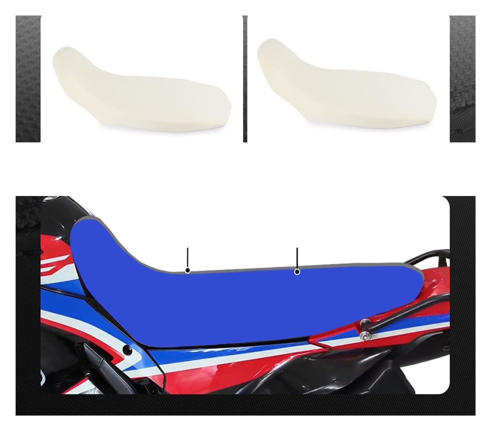 Sella moto Per CRF 300 L/Rally 2021 2022 2023 2024 Copertura Di Sede Del Motociclo A Righe Grip Pinza E Accessori Sostituibili Parti