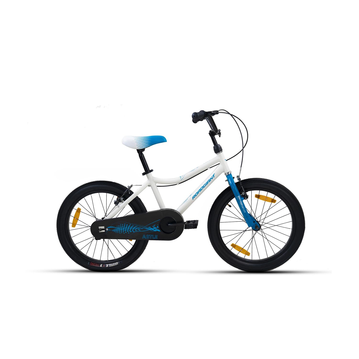 Astle BMX Series,20T,Kids Cycle, Single PIECE Crank,Light Weight Steel Frame, V-Break, Rigid Fork, Ideal for 6+ Age- Cool White-image-26