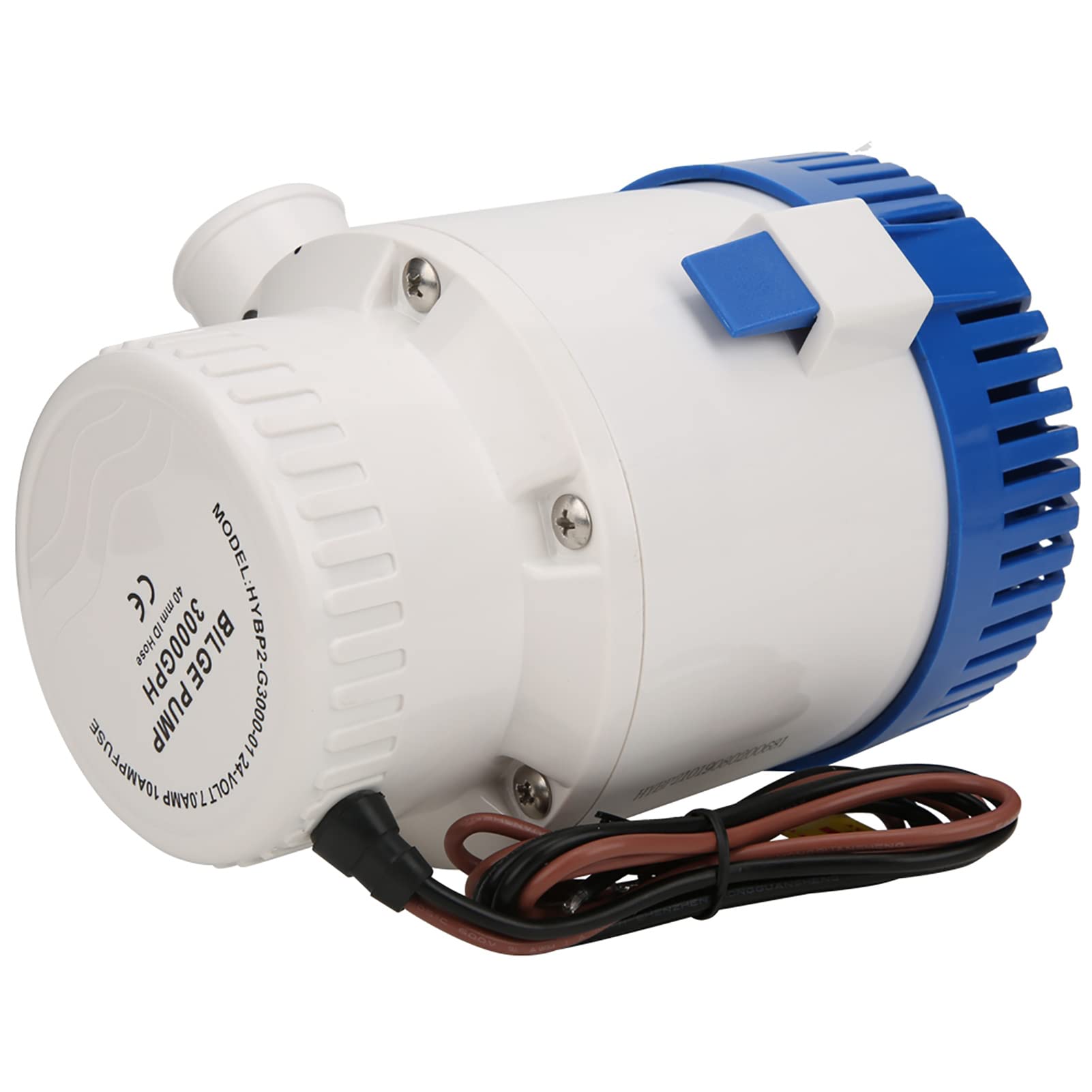 Para Bomba de achique, Bomba de Agua Sumergible automática para Yates horizontales Grandes de 24 V, construcción de Grado Marino Resistente, eliminación eficiente de
