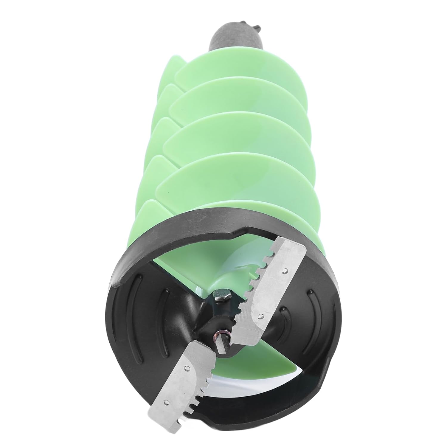 Fockety Cordless Nylon Ice Drill Auger with Centering Point Blade, 8in Diameter Ice Auger Bit with Drill Top Plate for Ice Fishing Auger Electric Drill Bit Floating Auger