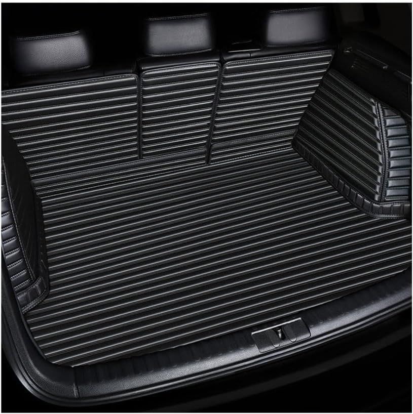 RWRAPS Car Boot Liner Mat Leather For Nissan Terra 2018-2023, Waterproof Rear Trunk Mats Cargo Luggage Tray Protector Pad Full Coverage Anti-Slip Accessories,A/Black