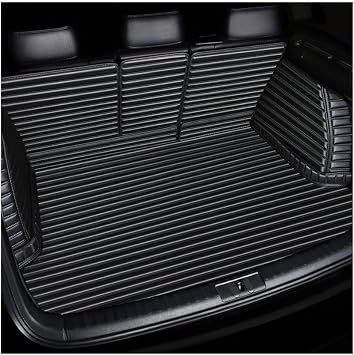 Car Leather Trunk Mat for BMW X5 F15 5 seat 2013-2018, Full Coverage Cargo Liner Boot Mats Carpets Tray Protector Anti-Scratch All Weather Accessories,A/Black