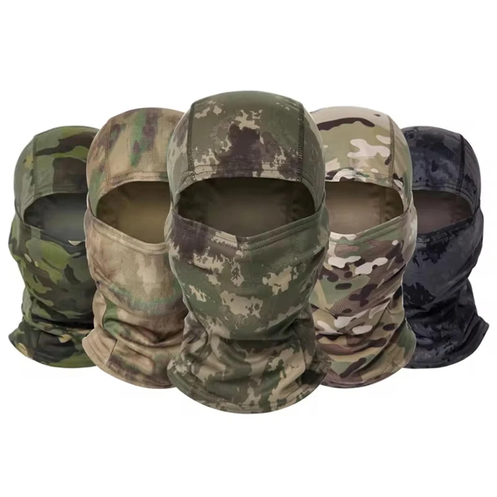PasamontañAs Esquiar 2Pcs Ski Mask Skiing Mask Cycling Bicycle Hiking Scarf Fishing Snowboard Ski Masks Hood Hat Men Women para Esquiar(Brown)