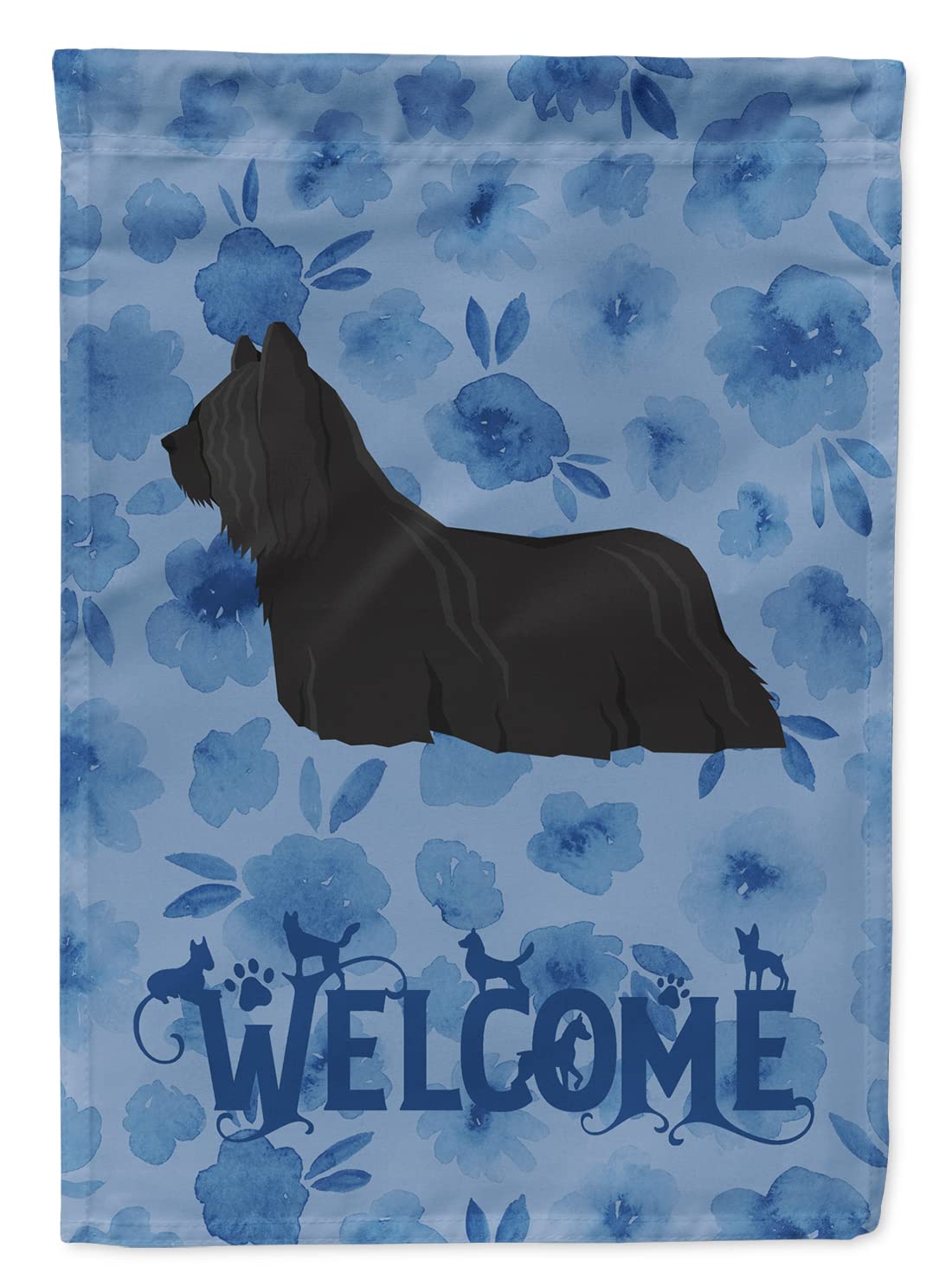Skye Terrier Welcome Flag grand pavillon multicolore extérieur
