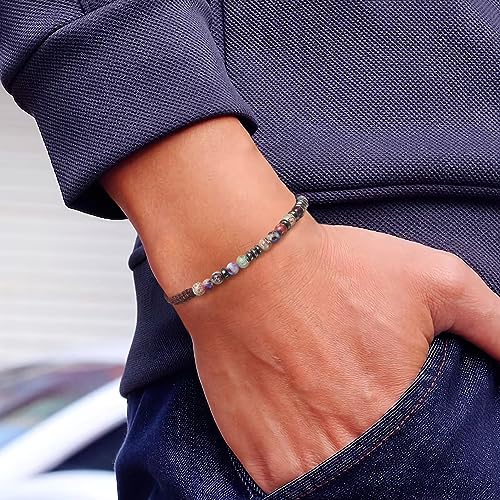 Morse Code Bracelets for Women Men Mothers Day Fathers Day Birthday Christmas Anniversary Memorial Graduation I Love You Tiger Eyes Imperial Stone Beads Bracelet Jewelry Gifts4