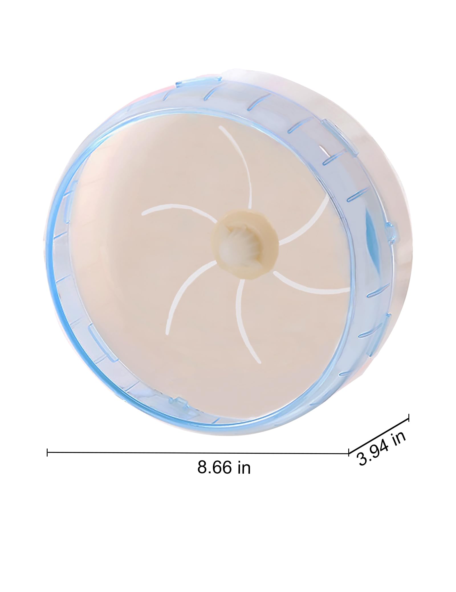 Super-Silent Hamster Exercise Wheel - Hamster Toys Cages Accessories 8.6 Inch Running Spinner Quite Runner for Small Animal Pet Gerbil Dwarf Syrian Hedgehog Rat Mouse Mice (Blue) - image 2