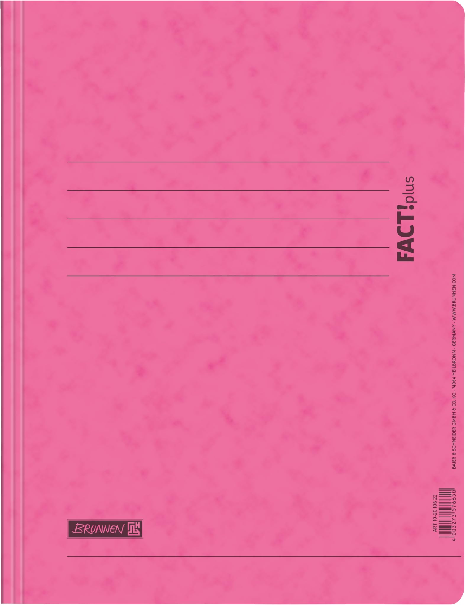 Brunnen FACT!Plus A4 File/Folder, Made of Thick Pressed Cardboard