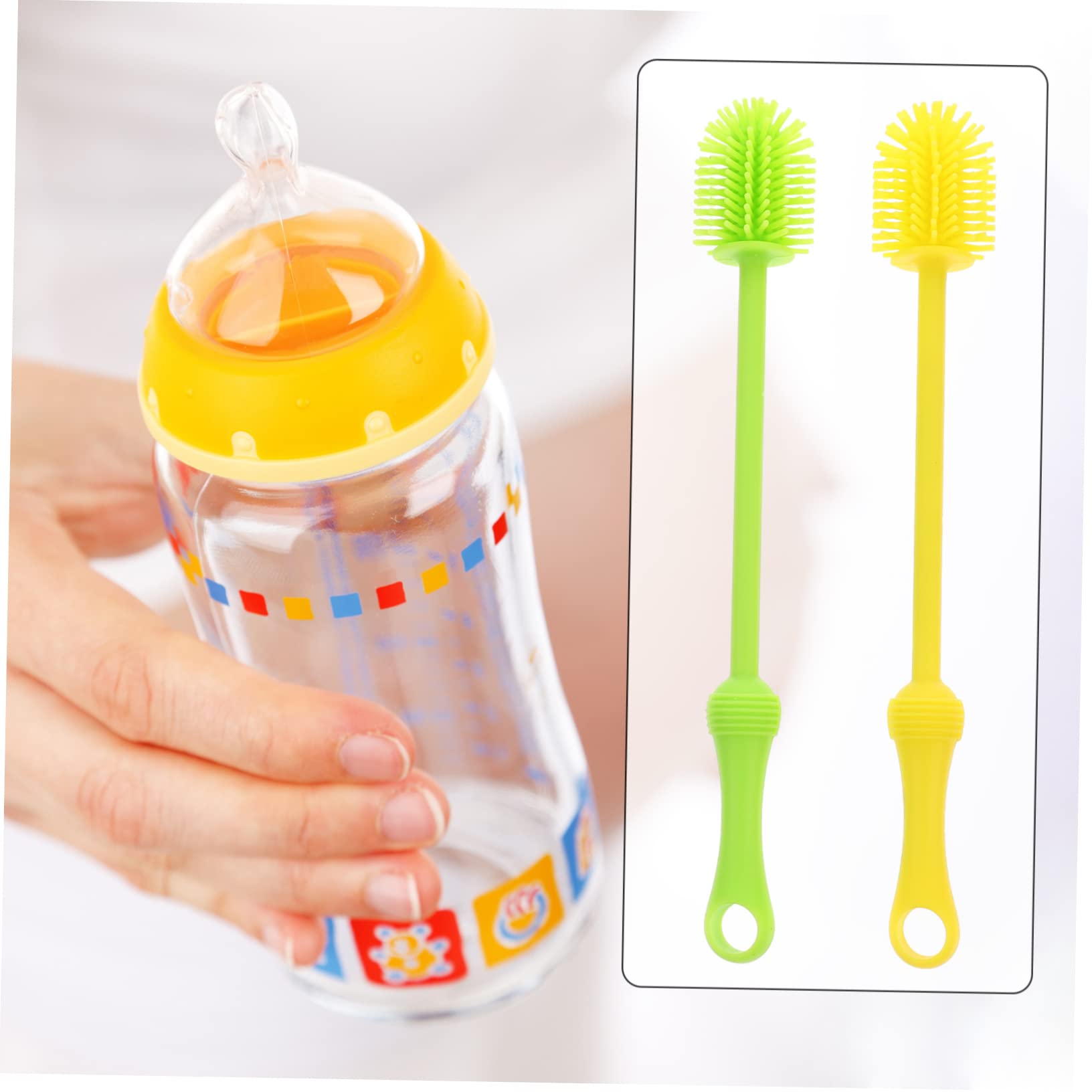 TOYANDONA 6 Cepillos Multifuncionales Para Biberones Limpiador Multiusos Cepillo De Limpieza De Silicona Cepillos De Limpieza Para Uso Doméstico Chupete Limpiador De Botellas De