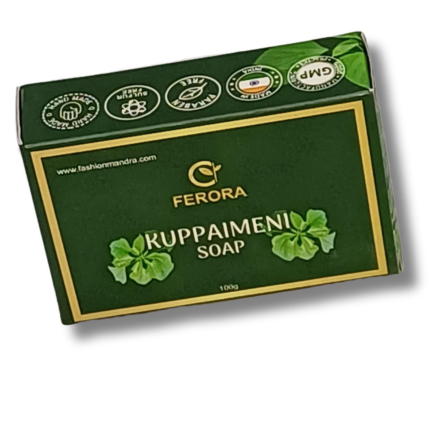 Kuppaimeni Luxury Handmade Bath Soap | Natural Anti-Fungal, Skin Irritation & Acne Treatment Soap | Paraben & Sulfur -Free, No Harsh Chemicals Bathing Bar | Pack of 3 (100g Each)