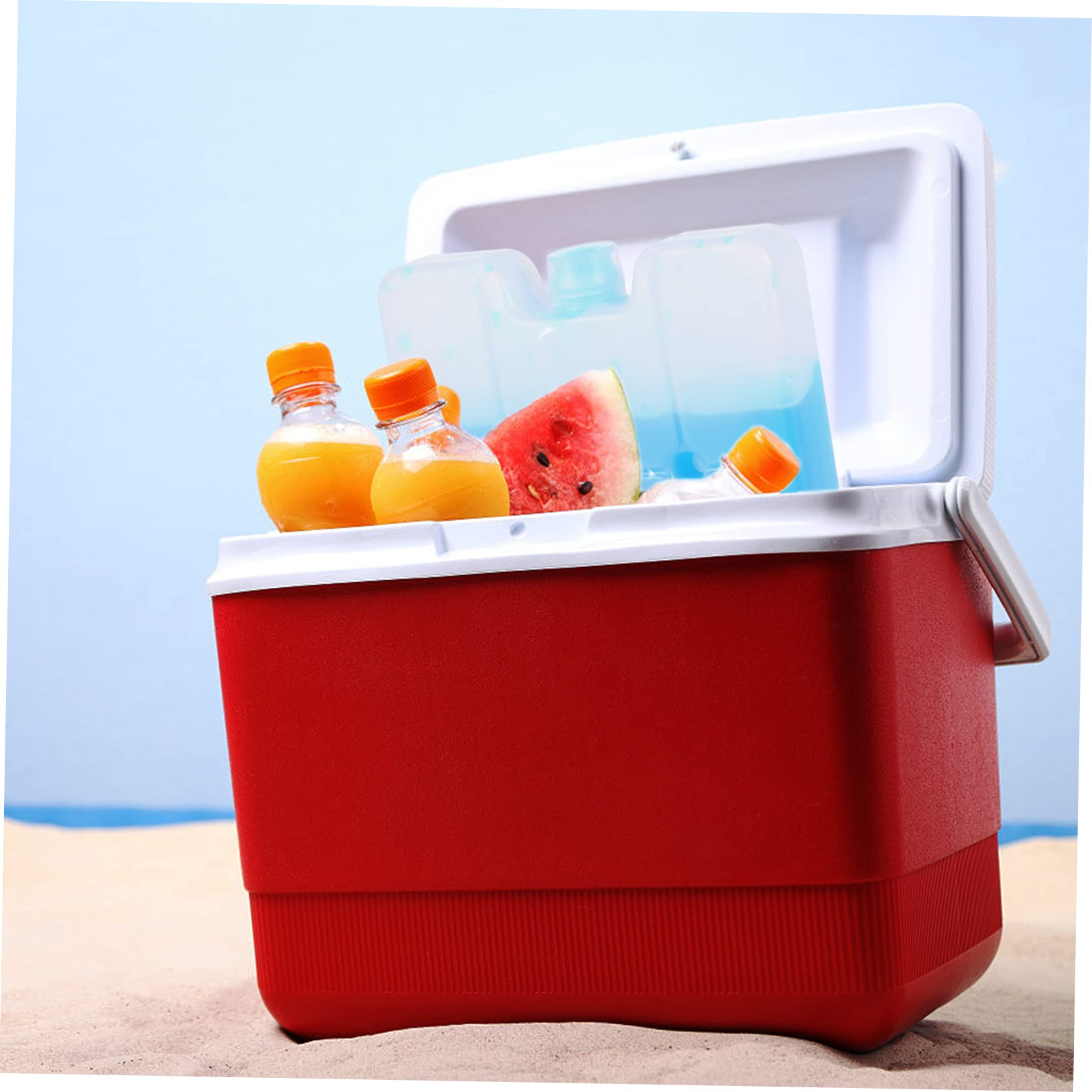 Amosfun 6 Pz Scatola Frigo Frigorifero Portatile Contenitori Per La Conservazione Degli Alimenti Contenitore Del Ghiaccio Refrigeratore Per Alimenti Borsa Del Ghiaccio Portatile Hdpe Blue