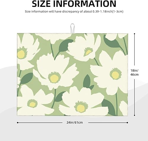 Vista 44 de Tapetes grandes de secado de platos para encimera de cocina, tapete de secado de cocina de microfibra, almohadilla de drenaje XL, tapete absorbente