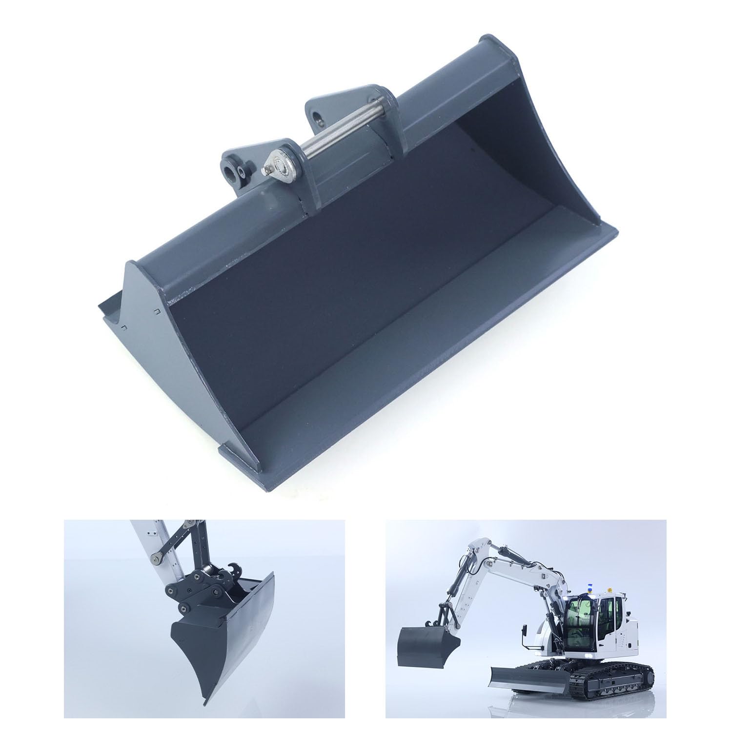TOUCAN RC HOBBY Metall Flach Eimer für 1/14 Hydraulische RC Bagger 914 Funks teuerung Bagger Teile