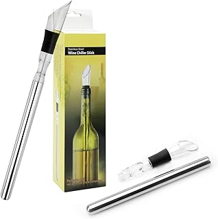 Wine Chiller Wine Bottle Chiller Cooler Stick Beer White Wine Ice Rod Single Stainless Steel Freezer Red Wine