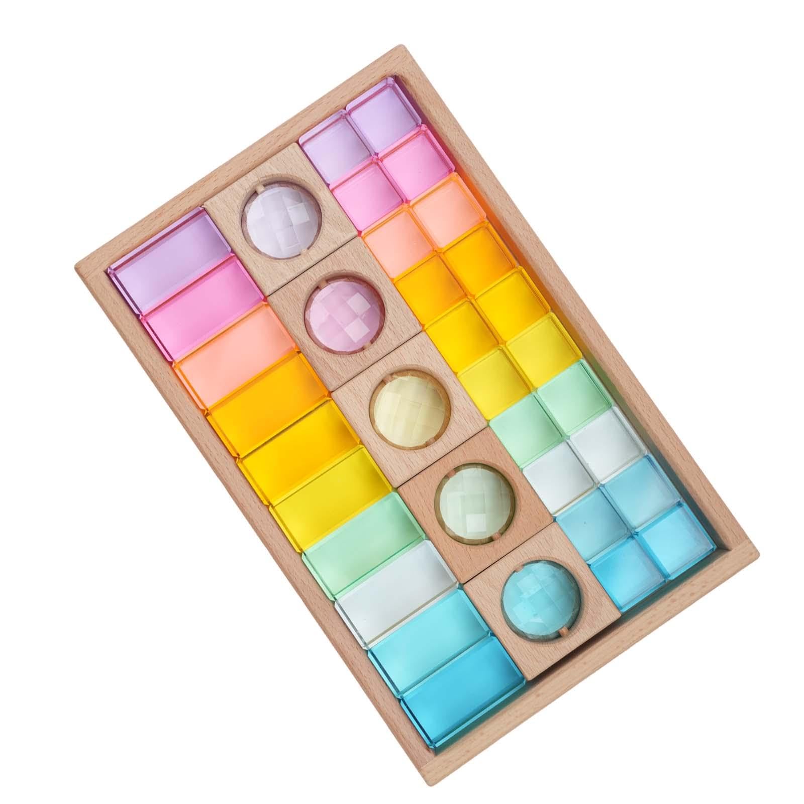 Würfelset Aus Glatten Acrylwürfeln für Jungen, Mädchen Und Kleinkinder – Ideales Geburtstagsgeschenk
