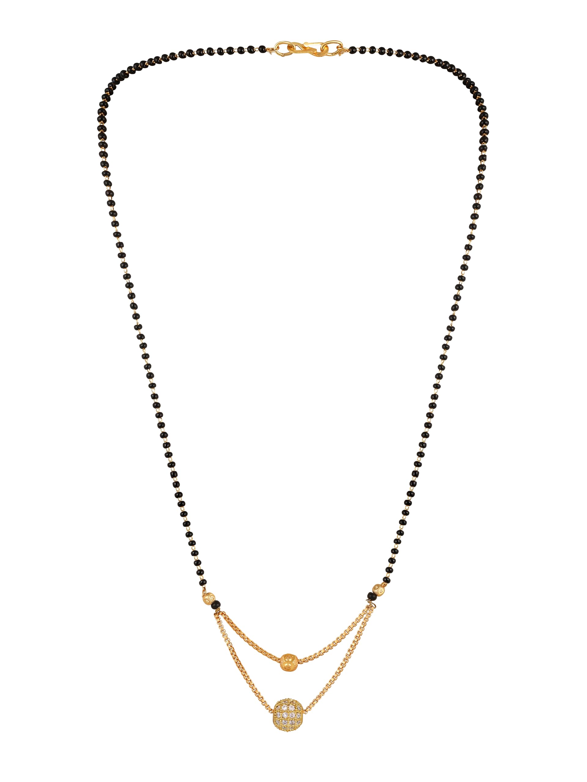 Elegant 2 Layer Gold Plated Mangalsutra | Stylish Mangalsutra For Women Girls Ladies_M332-image-4