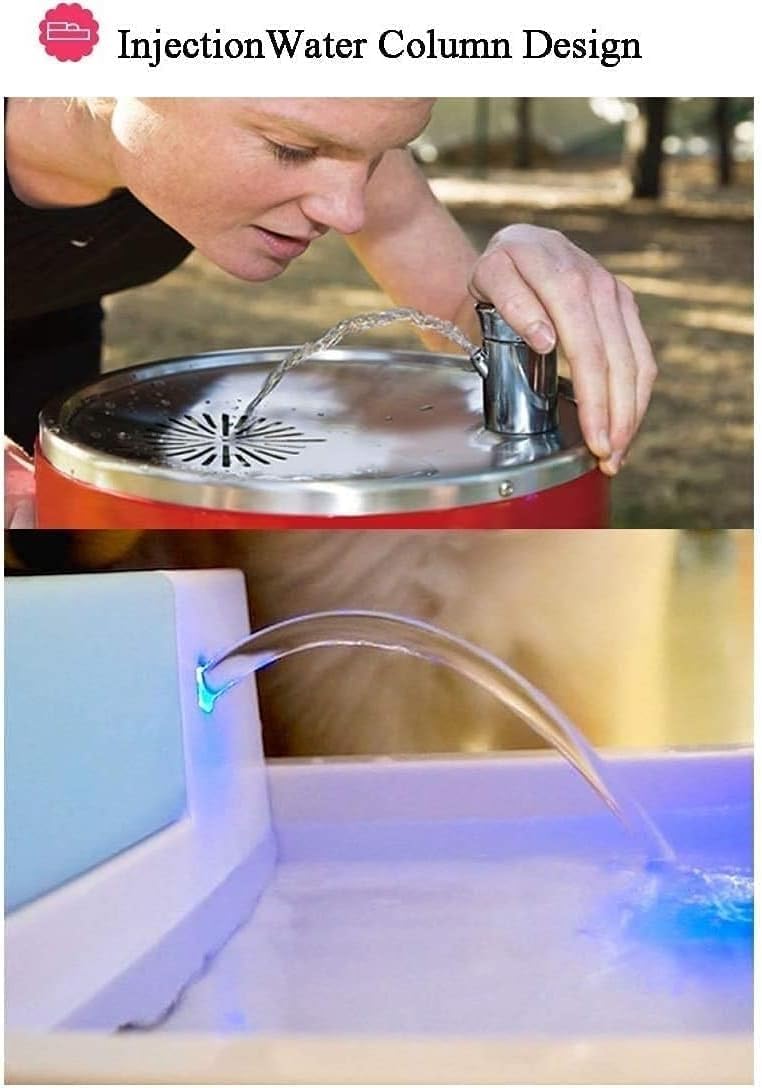Dispensador de Agua para Mascotas, Bebedero automático para Perros, Bebedero automático para Gatos, Perros, pájaros y Animales pequeños al Aire Libre, 1.8 litros.