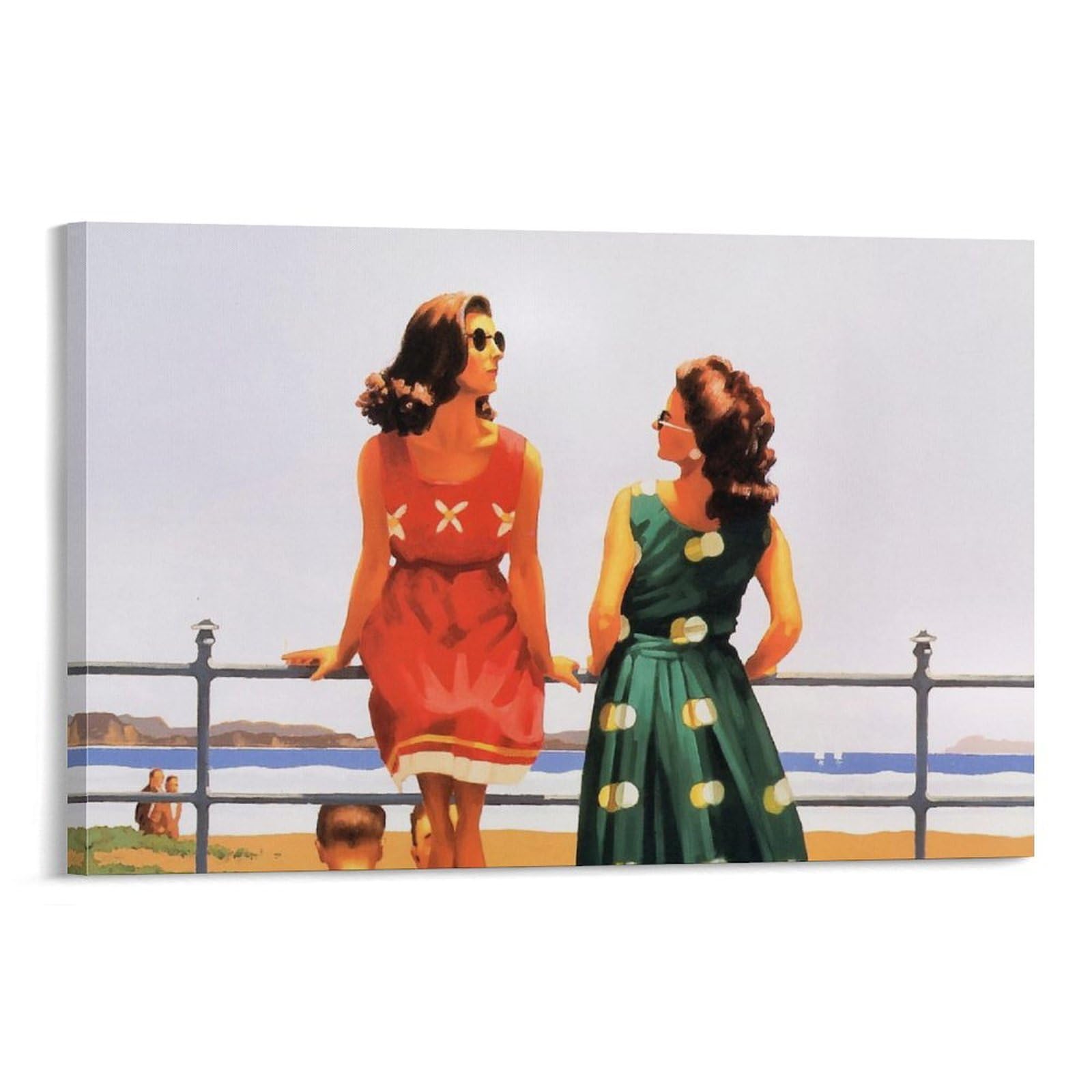 Something in The Ain by jack_vettriano Wall Art Prints Poster Wall Art Picture Painting Poster Canvas Print Posters Artworks Room Decor 12x18inch(30x45cm)