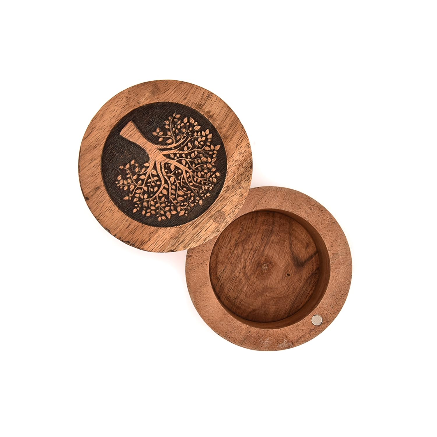 Indus Lifespace Decorative Urn Acacia Wood Urns for Ashes Pet Urn Wood Keepsake Box Urns for Cat Dogs (3.5" x 3.5" x 2.5") - Image 4