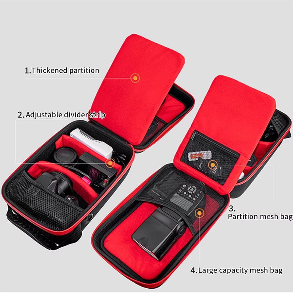 Generico Custodia rigida in EVA per fotocamera Per Cn R62 R8 Per Nk Z6 Z5 ZF per Sn A7C2 Borsa per fotocamera Custodia da viaggio portatile con tracolla Borsa interna per fotocamera